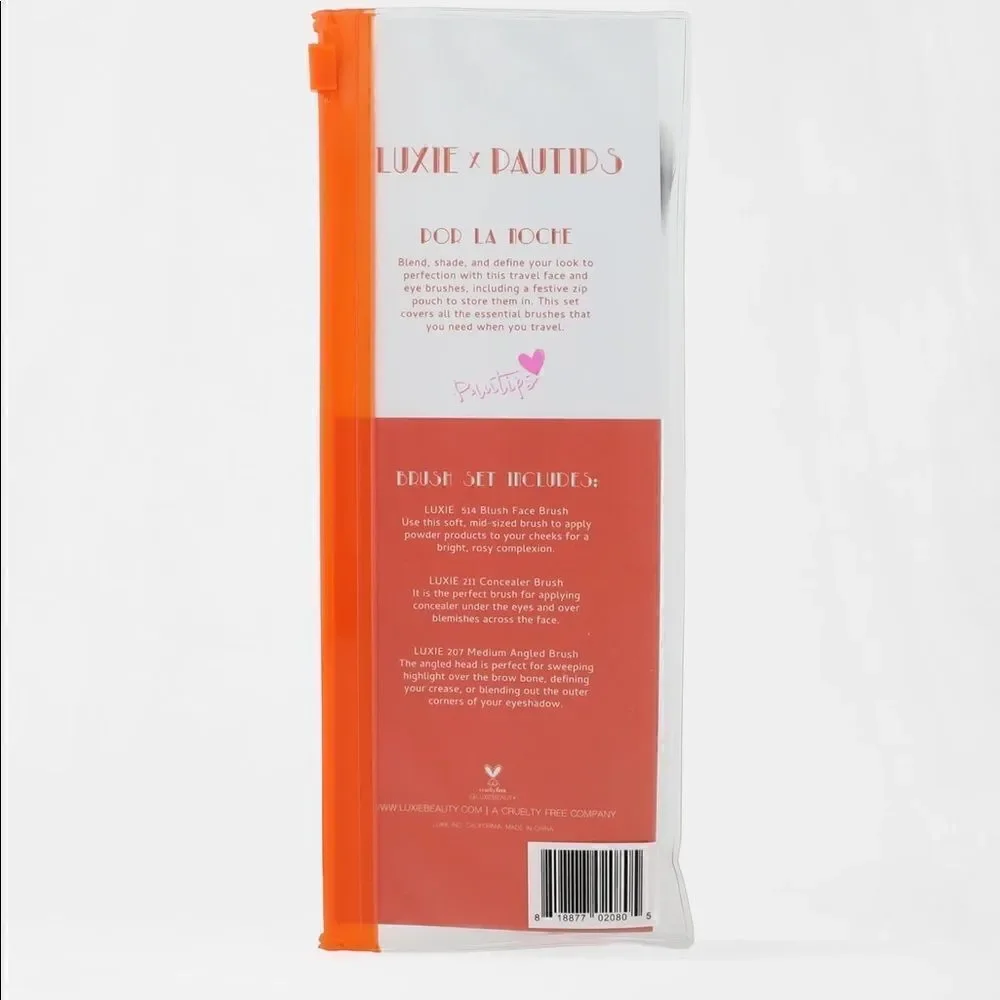 NIP Luxie‎ Pautips Por La Noche Makeup Brush Set, NEW IN PACKAGE